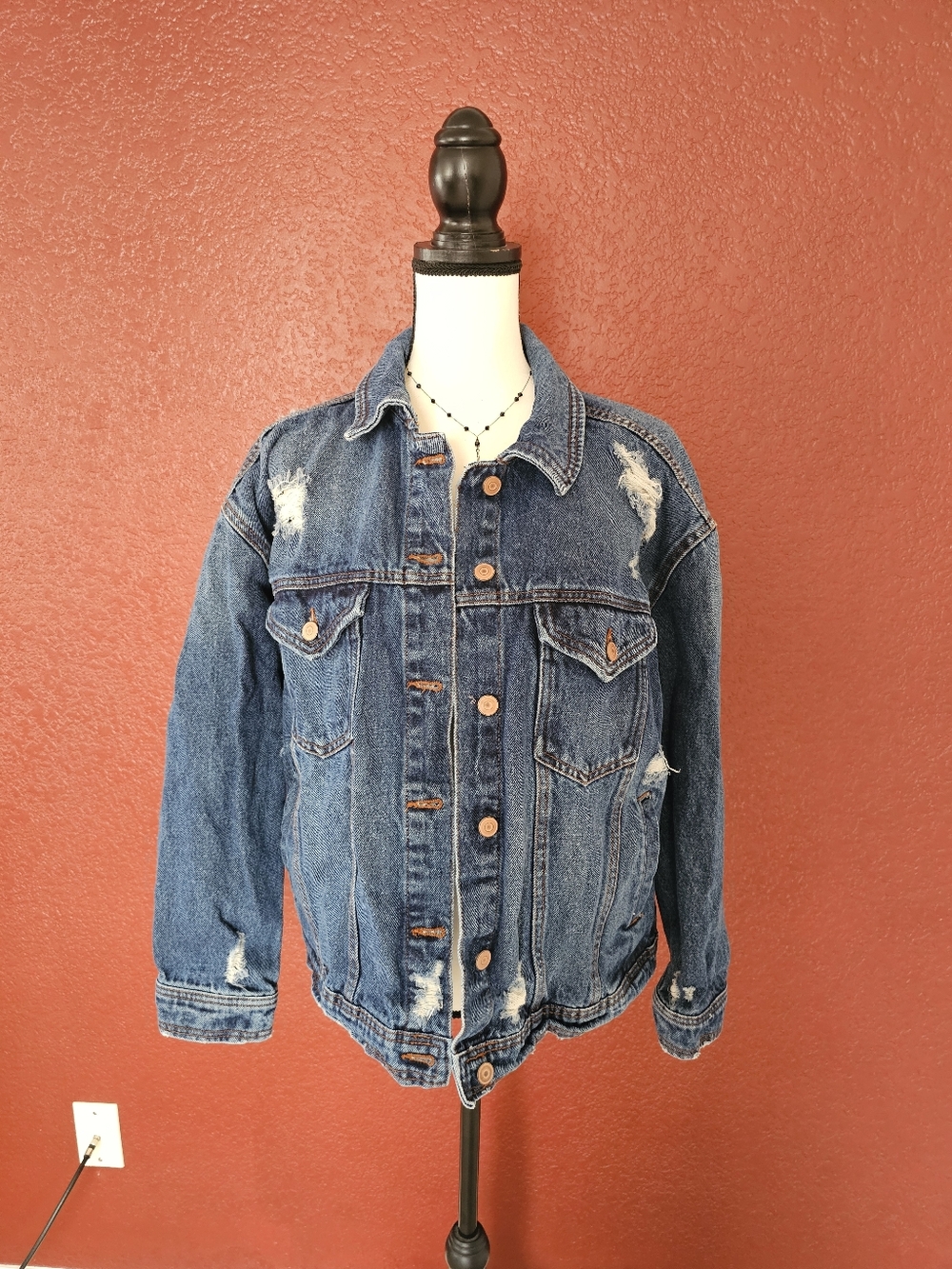 Celebrity Pink Light Blue Denim Jacket